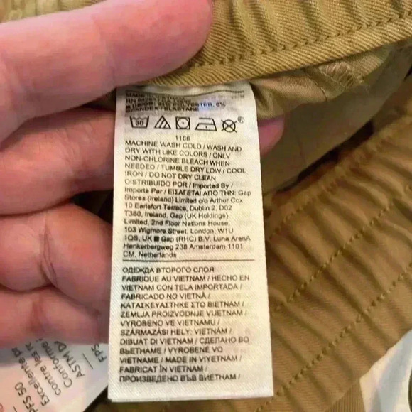 BR Sport Cargo Joggers Womens Dark Gold XS Stretch Waist Drawstring Pockets - Picture 9 of 12